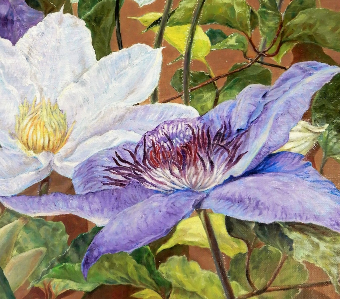 油絵 花びらたち 抽象画 （抽象画の作品一覧｜アート・絵画の