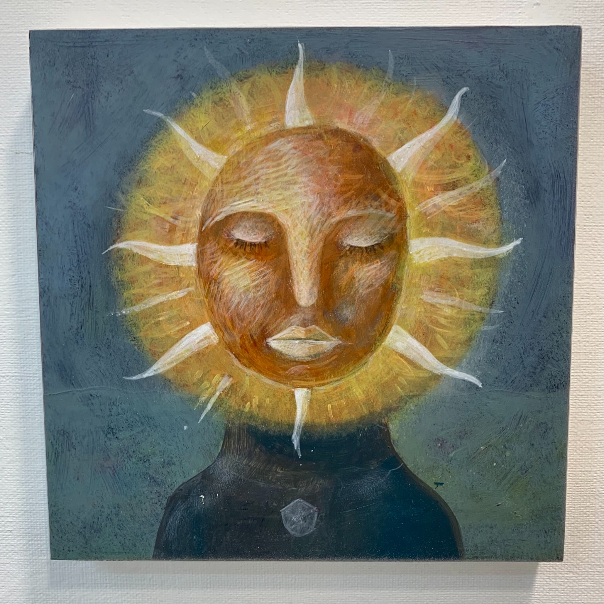 太陽がいっぱい 水彩画 木製フレーム 太陽がいっぱい 水彩画 木製フレーム