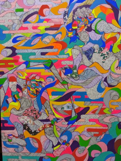 色彩のうねりに宿るもの