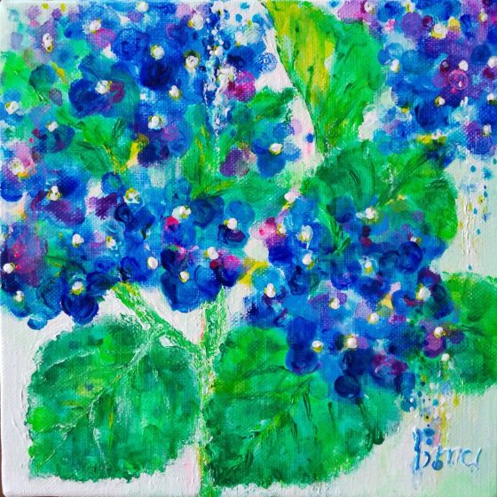 アジサイとアサツユ